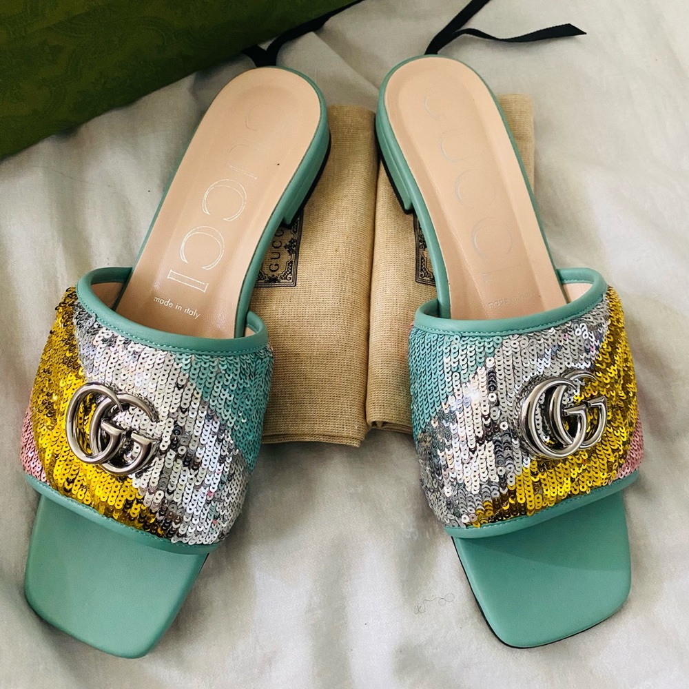 Gucci Sequin Multico Flat